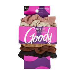 Ouchless Womens Hair Scrunchie – 8 Count, Neutral – Suitable for All Hair Types