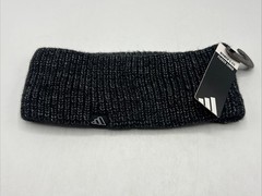 Adidas Woman’s Fit OSFW Headband Black Gray White Polyester Fleece Lined NWT