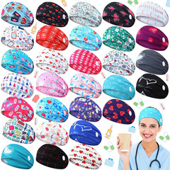 30 Pcs Nursing Headbands for Women Cna Non Slip Nurses Hair Bands with Buttons f