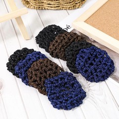 8 Pieces Ballet Hair Bun Cover for GirlsHair Nets for Buns Invisible Knit Ha