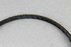 Black skinny crystal multi colors hair band headband skinny narrow satin