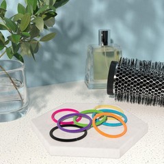 No Damage Elastic Hair Ties – Snag-Free Ponytail Holders for Thick Hair, 32 Coun