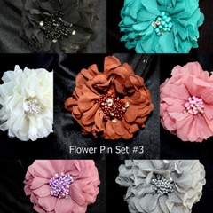 Wholesale Lady Peony Flower Brooch Clip Pin Bridal Party Hair Holder Headdress