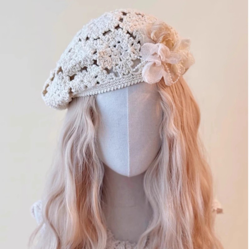 Japanese Women Lace Maid Retro Princess Caps Lolita