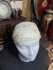 Gold Lace Headband Stretch Floral Boho Wedding Beauty Collection NWT