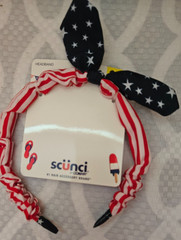 Scunci Patriotic Red White & Blue Headband/ 4th Of July Party Hair Accessories