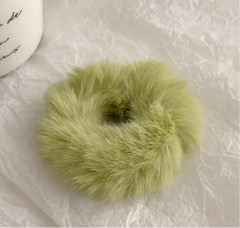 Fluffy Faux Fur Hair Scrunchie Soft Elastic Hair Tie Ponytail Holder Women