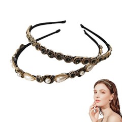 2 Pcs Vintage Headband for Decorative Baroque Renaissance Headdress Thin Medi…
