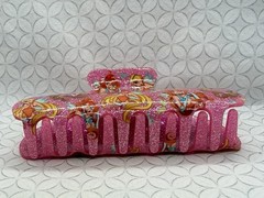 The Winx Club X SHEIN Stylish Shiny Rose Pink Printed Hair Clip Bloom Stella
