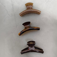 3 PCS Large Hair Clips for Women, 4.3 Inch Big Glossy Hair Claw Clips for Thin T