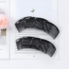 Cinaci 30 Pack Clear White Black Brown Plastic Hair Side Combs Slide Bun Holder