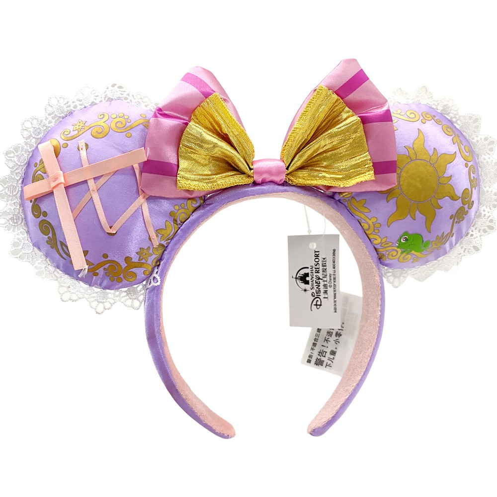 Disney Parks Rapunzel Cinderella Anna Sequin Loungefly Bow Minnie Ears Headband