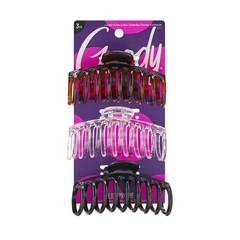 Goody Classics Large Sprial Claw Clips , Assorted Colors Great for Easily Pu…