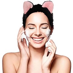 Cat Ears Headband,Wash Headband Animal for Washing ,Shower and Bath,Goth and …