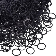Hicarer 1000 pcs Mini Rubber Hair Bands 1/2 Soft Elastic Bands for Woman Hair