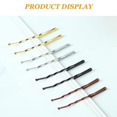 100Pcs Bobby Pins Blonde Hair Pins Kit for Women Girls Kids Premium Wavy Blonde