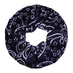 Velvet Printed Scrunchies Hairband Women Elastic Hair Bands Ponytail Rubber Band