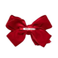 HAIRBOWS Girls’ Velvet Hair Bows with a Knot Wrap Center on a Clip, All Ages …