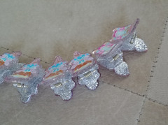 Lot 6 CLAIRE’S Holiday Glitter Mini Fairy Ice Cream King Hair Clips Barrettes