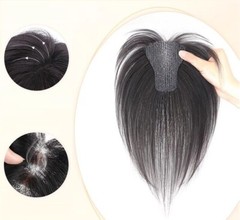 2.3″x3.15″/4″ MAGIC paste Friction to fix 100% Human Hair Hairline Topper 10″