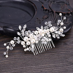 Bridal Flower Side Hair Clips Pearl Bridal Headpiece Wedding Accessories