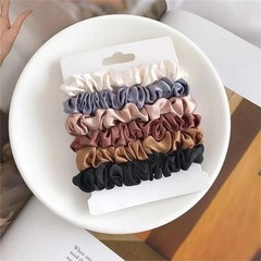 6pcs Satin Hair Scrunchies for Women – Softer Than Silk Scrunchies for Hair | Sa