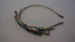 ~* STYLISH HAND MADE MULTICOLOR HAIR BAND ACCESSORIES RED BLUE PURPLE RED *~