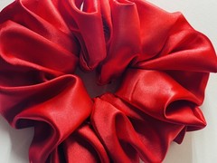 XXL Jumbo Women Satin Scrunchie Elastic Hairbands Hair Ties