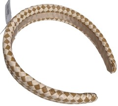J.Crew Factory Woven Puff Headband in Natural Woven One Size CI991 New with Tags