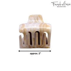 French Amie Big Fat Handmade Cellulose Acetate Small Jaw Hair Claw for Women and
