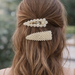 5PCS Hair Clips Set Women Elegant Geometric Flower Bridal Girls Party Elegant