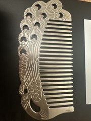 999.9 Fine Silver Comb with Box and Certificate of Authenticity