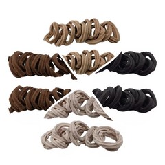 Hair Ties Soft Seamless Hair Bands Fr Thick Thin Hair Ponytail Holders NEW
