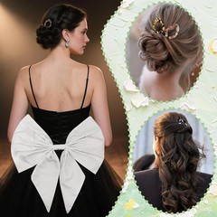 4PCS Lialys Prestige French Hair Pins for Women，Acetate Tortoise French Hair Pin