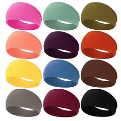 Non-Slip Workout Headbands for Women – Soft Elastic Yoga & Running Hair Bands