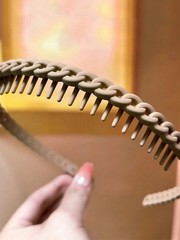 2Pcs Braided Wide Tooth Headband for Women Stylish Hair Comb Band Fashion Access