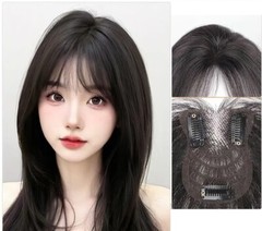 2.75″x4″Traceless Front Lace 100%Human Hair Topper Cover Head Top As Fringe 10″