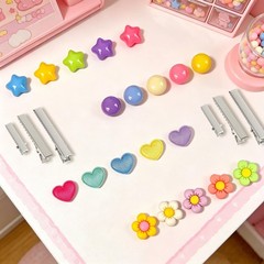116 PCS Alligator Hair Clips Silver Metal Snap Clasps Accessories with 64 Pie…