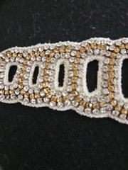 Deepa Gurnani Beaded Two Tone Headband NWT