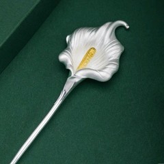Calla Lily Hair Stick Chinese Style Hanfu Qipao Hair Accessory