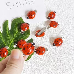 10-piece set of cross-border fashionable cute bee ladybug hair clips mini