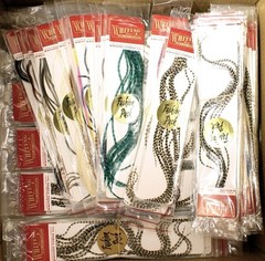 Whiting Fashion Pack Hackle Hair Extension Feathers All Colors to Choose From