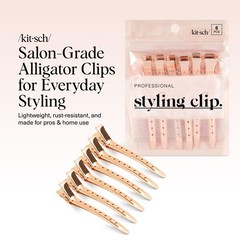 Kitsch Professional Alligator Clips 3.5 Aluminum Duckbill Hair Clips for Styling
