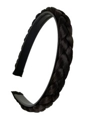 2 pcs Hair Headband Braided Plaited Headband Synthetic Hairband for Women Girls
