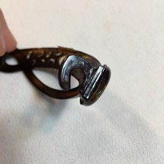 Vintage Hair Clip Barrettes 4″ Tortoise Brown Italy