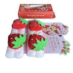 Strawberry Shortcake Beauty Lot Spa Hair Band Set, Detangling Hairbrush New