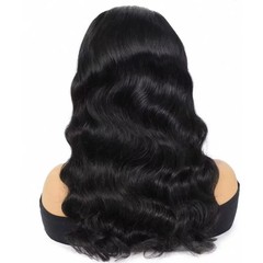Fashion Ocean Wavy 100% Human Hair Full Wig with 13cmx4cm Frontal Lace 16″~20″