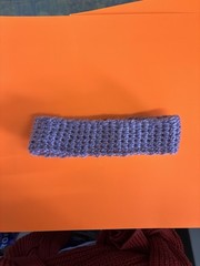 Purple Blue Pink Red Knit Handmade Button Headband Women Teens Solid Casual