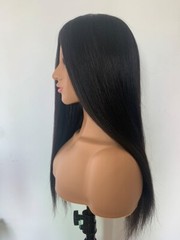 Full Wig For Women,Hand Crochet High Quality Virgin Human Hair Free Part 12″~24″