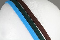 Dark Colors set pack of 6 stretch elastic sport headband no metal 3/8″ hair band